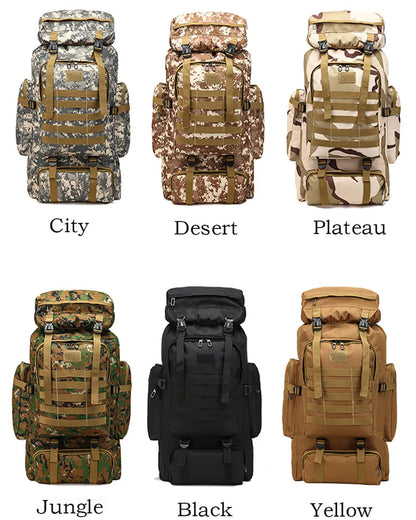 Men’s Outdoor Camouflage Backpack – Large Waterproof Military, Travel & Hiking Backpack