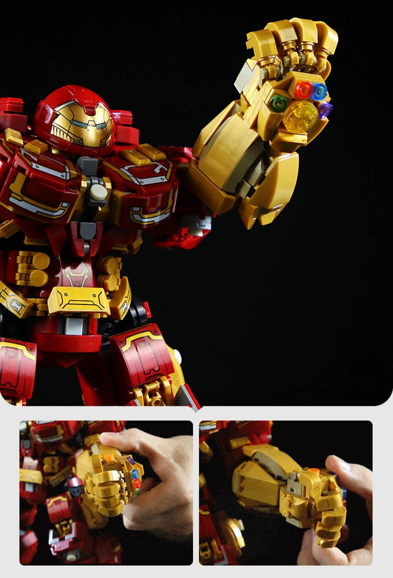 Marvel Superheroes Iron Man MOC Building Blocks Set 2000+ PCS — Creative Bricks Toy & Christmas Gift for Kids and Adults