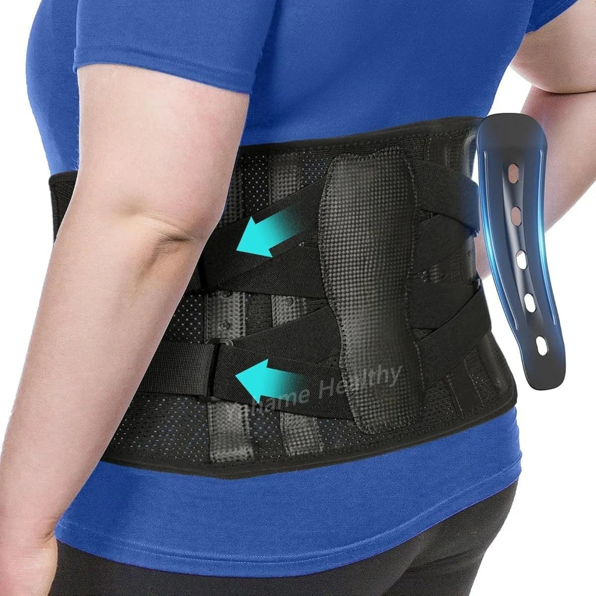 Men & Women Lumbar Support Belt – Lightweight Back Brace for Lower Back Pain, Sciatica, Herniated Disc, and Scoliosis Waist Support