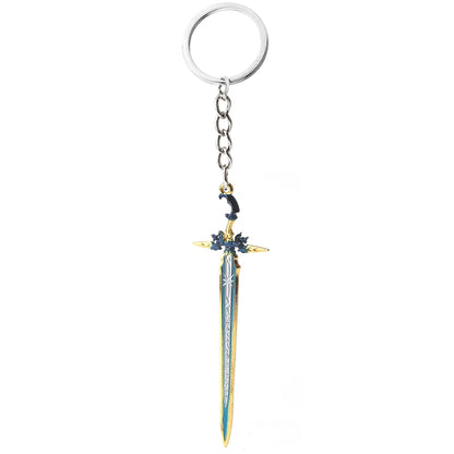 Final Fantasy Sword Pendant Keychain – Mini Remastered Game Key Ring for Car, Backpack & Cosplay Jewelry Accessories Gift