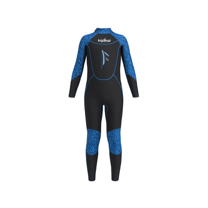 Children's 2mm/3mm Neoprene Wetsuit – One-Piece Long Sleeve Diving Suit for Cold Protection, Sunscreen, Surfing, Swimming & Snorkeling