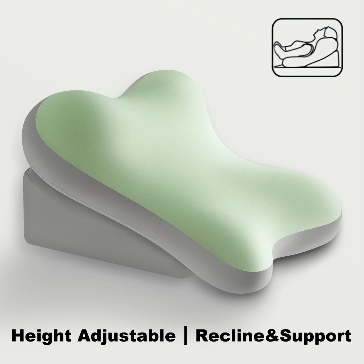 Adjustable Ergonomic Support Pillow - Back & Neck Comfort Cushion