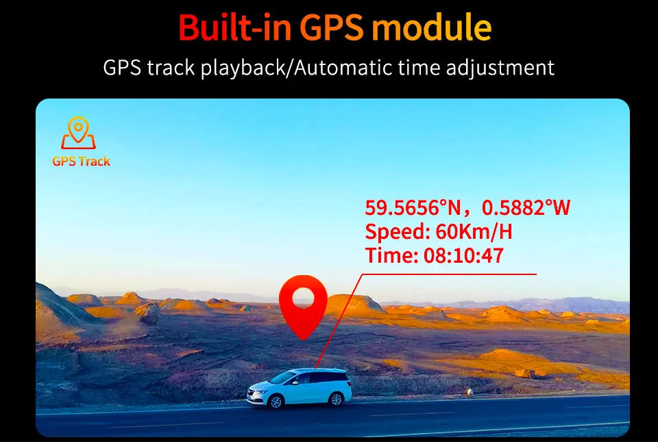 4K Dash Cam Car Mirror – 3840x2160P Video Recording, Wireless CarPlay & Android Auto, 5G WiFi, GPS Navigation