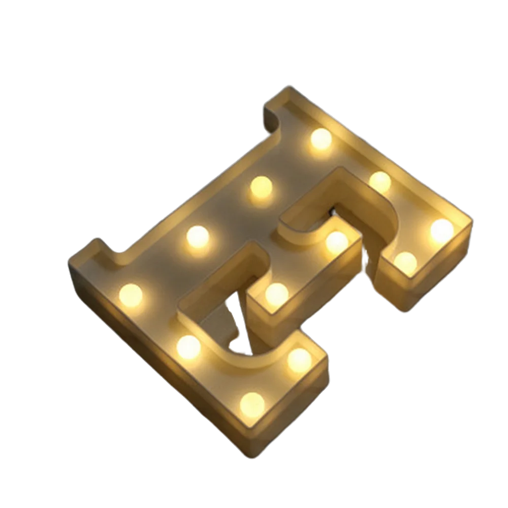 LED Number & Letter Night Light - Luminous A-Z Alphabet & 0-9 Lamp for Party and Wedding Decor