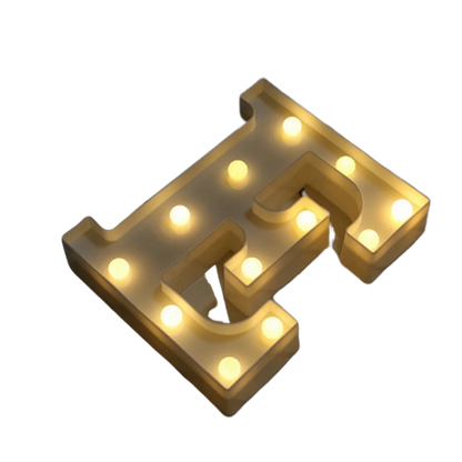 LED Number & Letter Night Light - Luminous A-Z Alphabet & 0-9 Lamp for Party and Wedding Decor