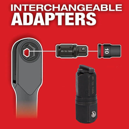 M12 FUEL Insider Ratchet Anvil Adapter - Carbon Steel Replacement with Locking Function