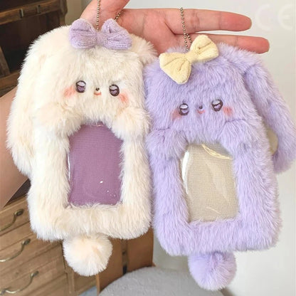 Cute Plush Photocard Holder – Cartoon ID & Credit Card Protector Wallet Case for Collectible Cards and Band Cards