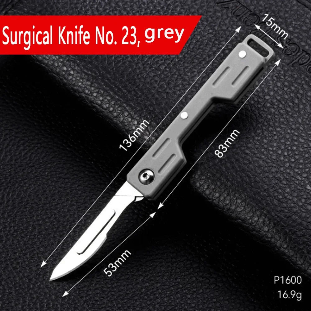 Mini Folding Scalpel Knife – Precision EDC Pocket Knife for Medical, Outdoor, and Unpacking Tasks