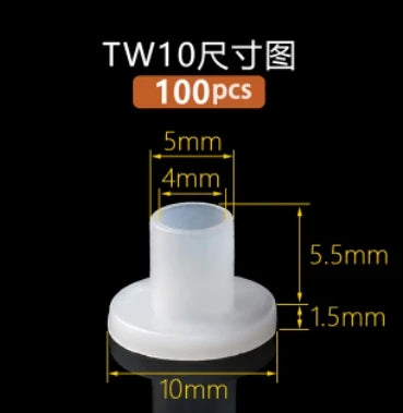 M2-M16 Nylon Step T-Type Washers — Plastic Insulated Crystal Gaskets for M2, M3, M4, M5, M6, M8, M10, M12, M14, M16