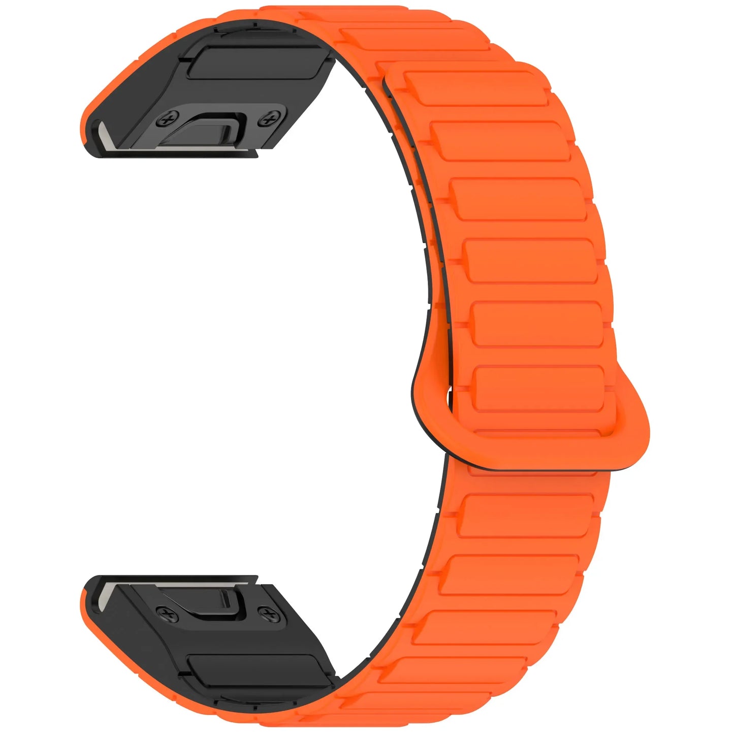 Silicone Magnetic QuickFit Strap for Garmin Fenix — Compatible with Fenix 8/7X/7/7S/5X/5S Plus/3HR (20mm, 22mm, 26mm)