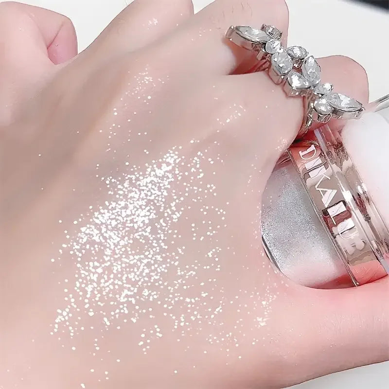 Sparkling Fairy Powder Highlighter – Shimmering Contour & Blush for Brightening and Defining Features