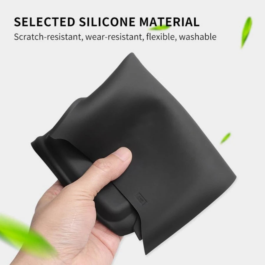 Silicone Wireless Charging Mat for Tesla Model Y Juniper 2025–2026 & Model 3 Highland - Anti-Slip Center Console Protector Pad