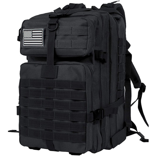 QT&QY 30/45L Tactical Backpack - Outdoor Hiking and Traveling Survival Bag, 3P Assault Pack with EDC MOLLE Design for Trekking and Hunting