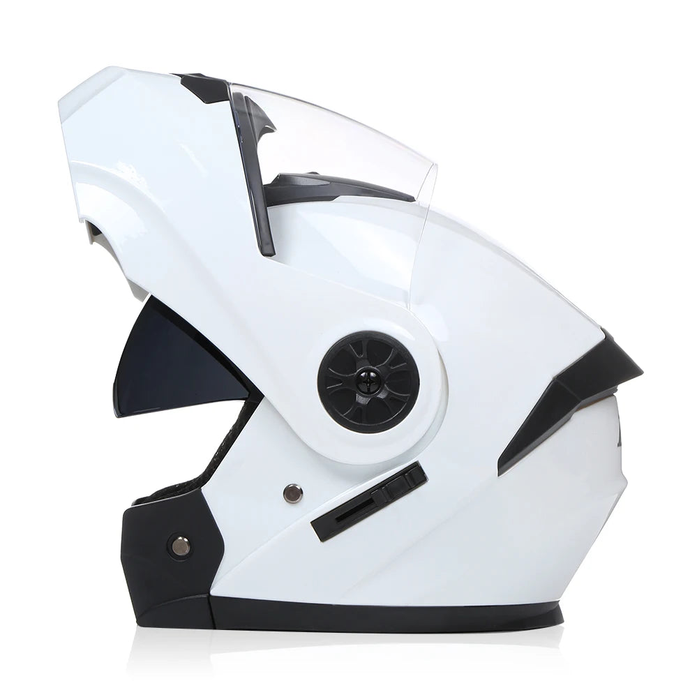 BLD Personalized Full Face Motorcycle Helmet – Dual Lens Modular Flip-Up Casco Moto for Men & Women
