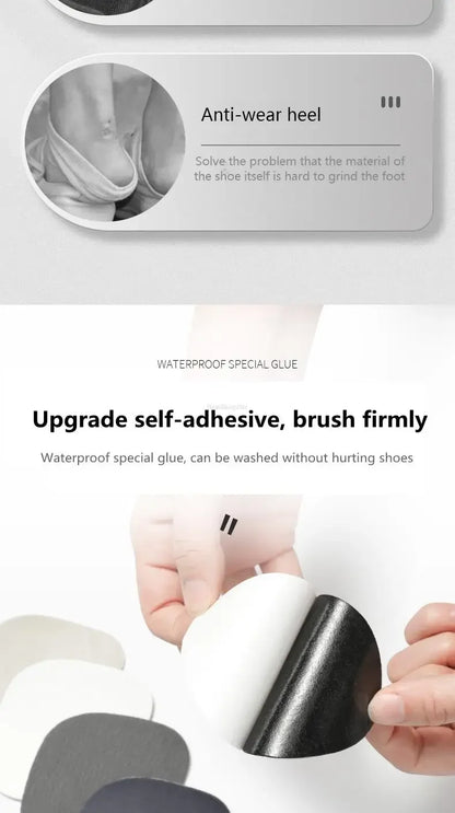 Sports Shoes Heel Repair Stickers – Suede Anti-Wear Self-Adhesive Patches & Insoles
