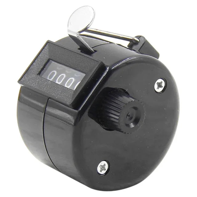 Handheld 4-Digit Tally Counter – Mechanical Manual Palm Clicker, Assorted Colors for Number Counting