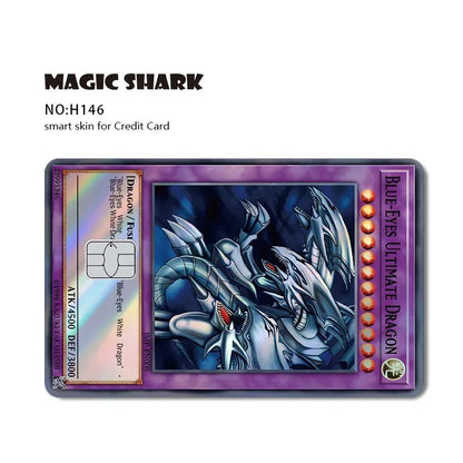Magic Shark Evil FBI Holographic Laser Money & Card Sticker – Shiny Credit, Bank, Debit Film Cover