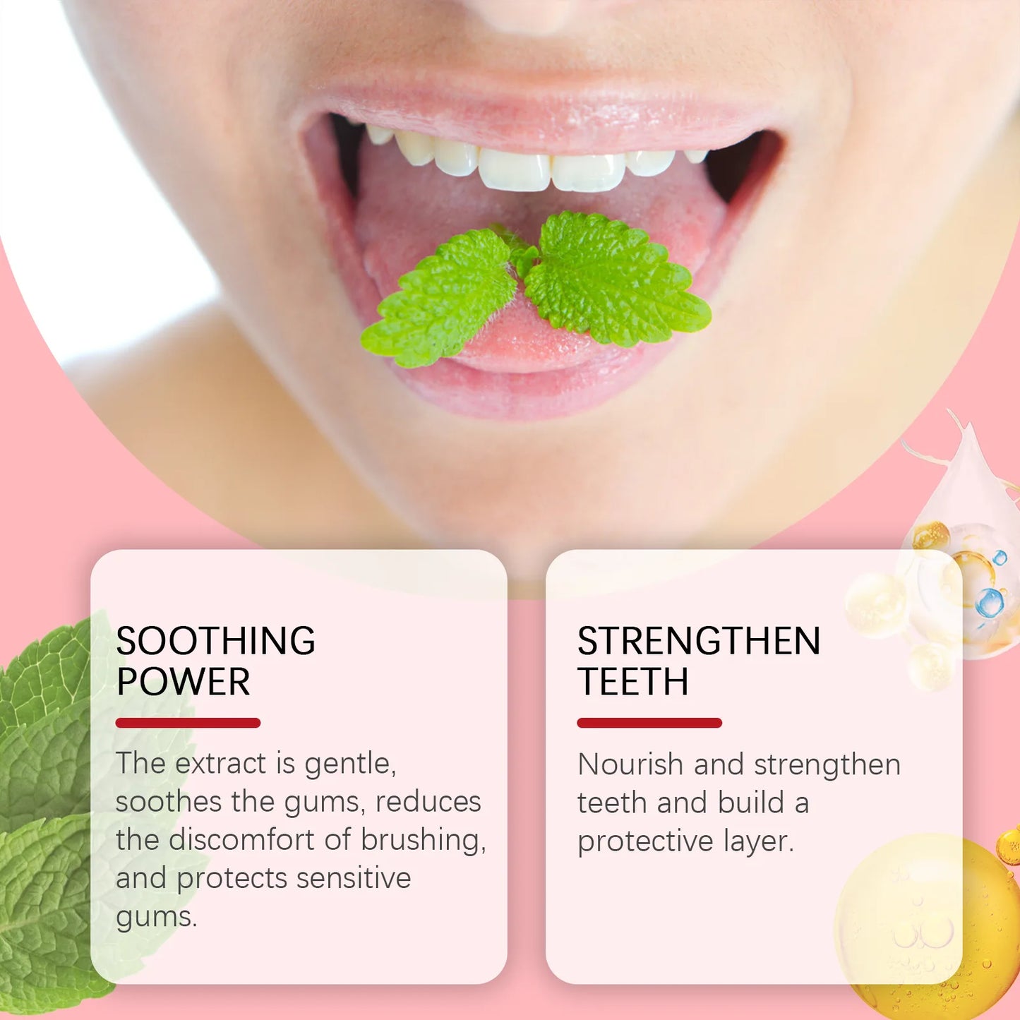 Probiotic Mint Toothpaste | Fresh Breath, Plaque & Stain Removal, Teeth Brightening for Smokers