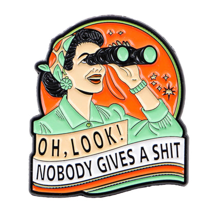Sarcastic Quote Enamel Pin – Vintage Lapel Brooch Badge for Backpack, Clothing & Accessories, Humorous Jewelry Gift