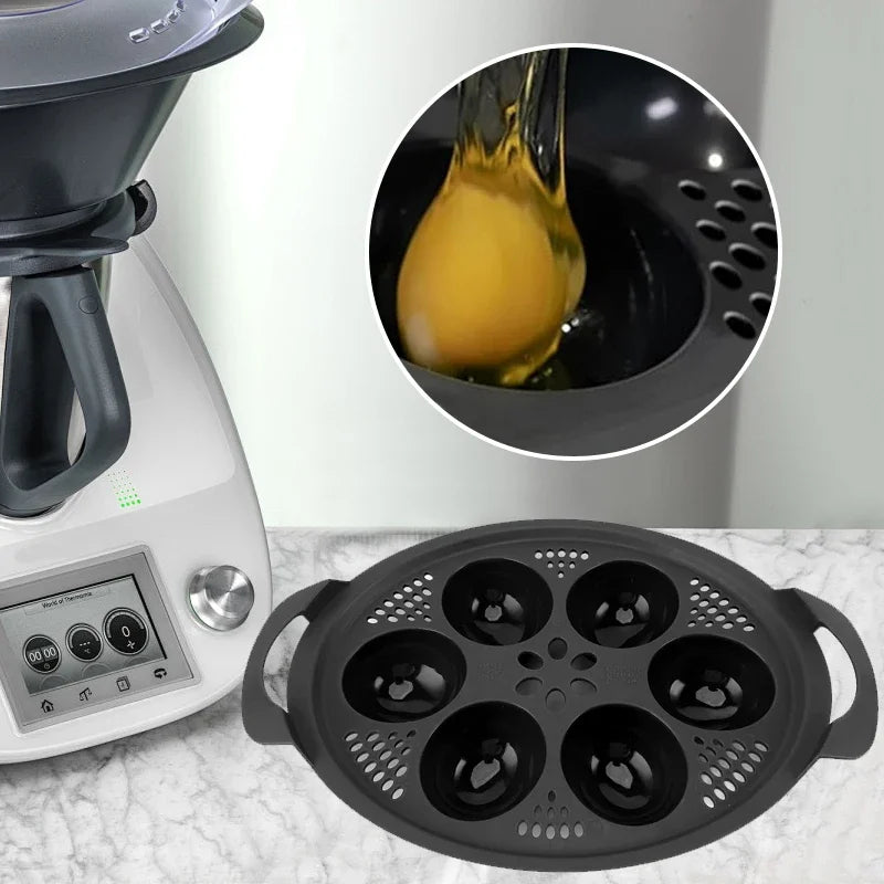 6 in 1 Egg Boiler for Thermomix TM5, TM6, TM31 - Multi-Use Egg Cooker, Poacher, and Steamer Mold for Kitchen Baking and Cooking