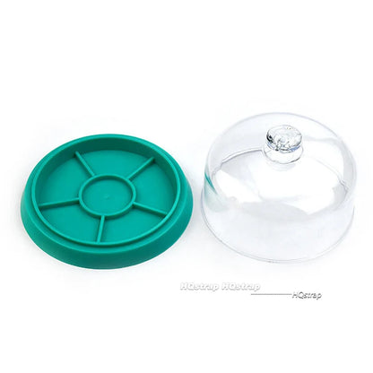 Watch Movement Dust Cover & Parts Holder Tray – Moistureproof Anti-Dust Storage Box for Watchmakers
