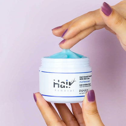 50g Hair Removal Cream - Permanent Hair Growth Inhibitor for Beard, Legs, Body & Armpits - Painless Depilatory Cream