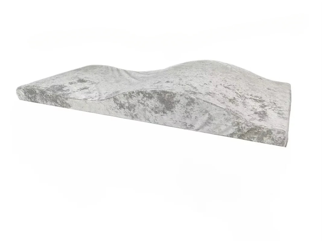 Lash Mattress and Cover – Wave Memory Foam Beauty Salon Lash Bed, Curved Topper for Eyelash Foam Spa