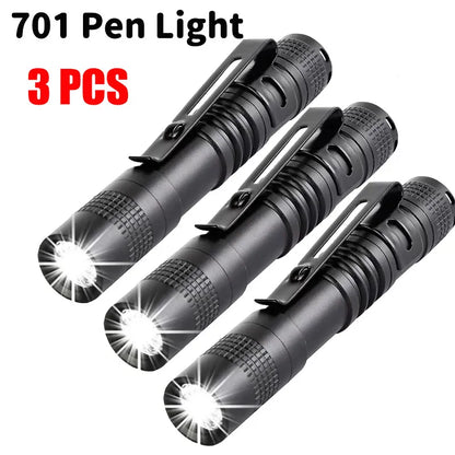 Mini Portable LED Pen Light – Ultra Bright Pocket Handheld Flashlight High Lumens Torch for Camping, Outdoor & Emergency Use