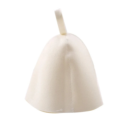 Felt Head Protection Shower Cap – Russian Style Sauna Hat for Heat & Steam, Sauna Vaporarium Accessories
