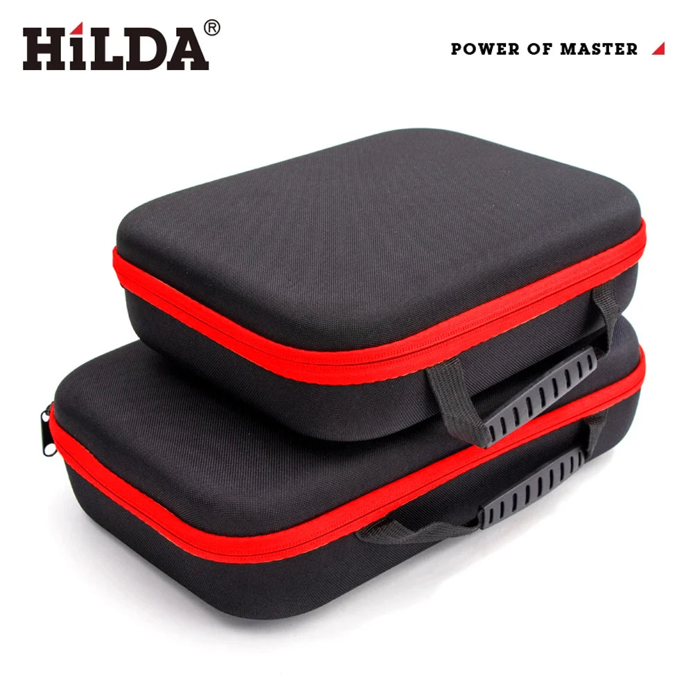 HILDA Large Capacity Waterproof Tools Bag – Electrician Hardware Organizer, 3 Sizes with Red Edges