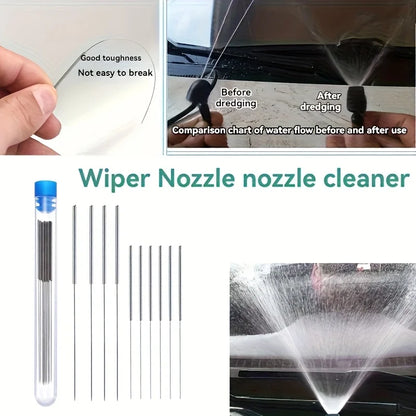 10-Piece Stainless Steel Cleaning Nozzle Kit - 3D Printer, Gas Stove, Shower & Window Cleaning Tools