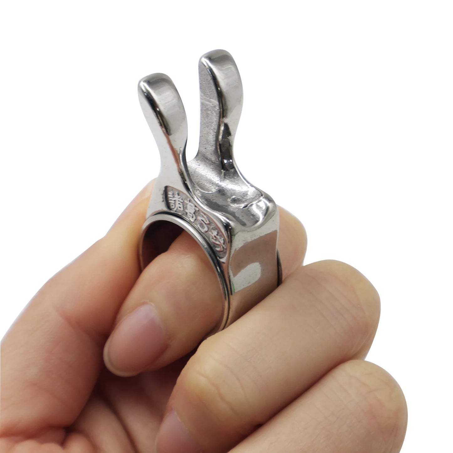 Stainless Steel Slingshot Finger Ring - Bearing Design Dart Release Shooting Accessory