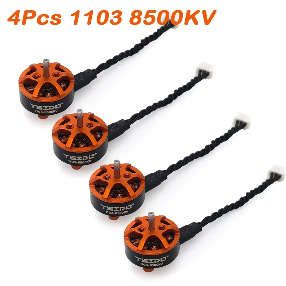 YSIDO 4PCS Brushless Motors for RC Drones - 1103 to 1604 Motor Series for FPV Racing Quads, Fixed-Wing Aircraft, and RC Quadcopter Accessories