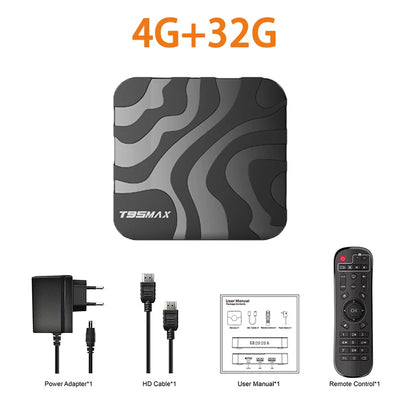 New H618 T95 Max Android 14 Smart TV Box - 8GB RAM, 128GB/64GB Storage, Double WiFi 2.4G & 5.8G, 6K 3D, Voice Assistant Media Player