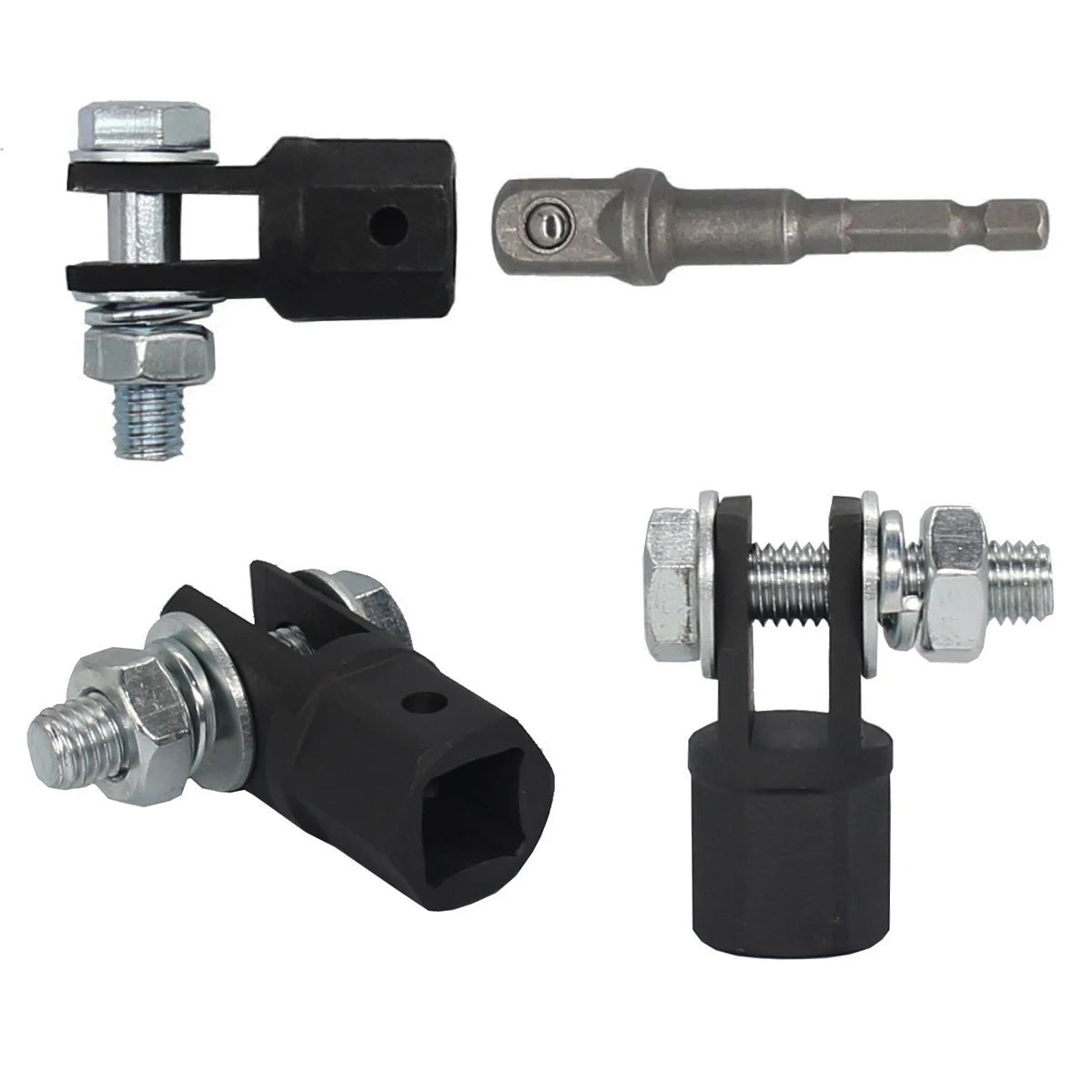 Scissor Jack Adapter — 1/2 Inch Chrome Vanadium Steel Wrench Tool for Automotive Jack & Impact Drill Sockets