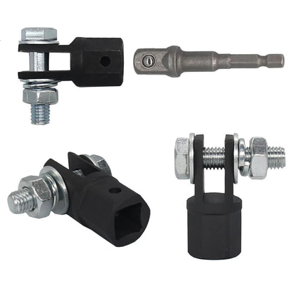 Scissor Jack Adapter — 1/2 Inch Chrome Vanadium Steel Wrench Tool for Automotive Jack & Impact Drill Sockets