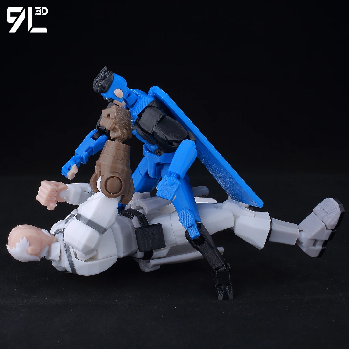 9L3D Lucky 13 Invincible Boy Eve Action Figure — 3D Printed Anime Model, Multi-Jointed Poseable Collectible Toy Gift for Fans