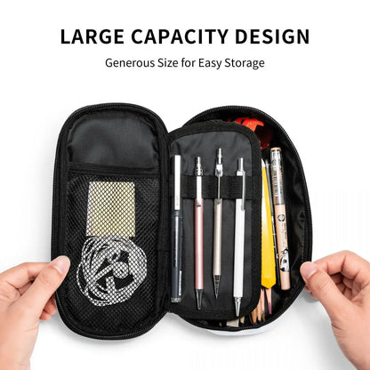 Cute Custom One Piece Pencil Case – Large Capacity Straw Hat Pirates Skull Stationery Bag for Boys & Girls