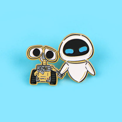 Cute Robot Enamel Pin - Cartoon Lapel Brooch for Coats, Clothing & Gifts