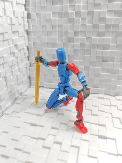 Titan 13 Action Figures – 3D Printed Multi-Jointed Movable Lucky 13 & Nova 13 Collectibles