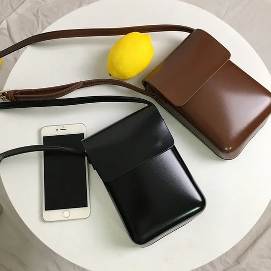 New Fashion PU Leather Handbags: Luxury Shoulder Crossbody Bags for Women - Large Capacity with Small Flap Phone Purse, Stylish & Practical