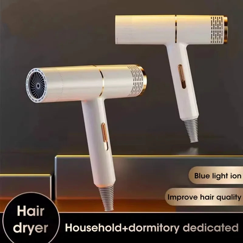 Anion Professional Hair Dryer — High-Speed Electric Turbine with Fast Drying & Thermostat