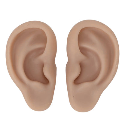 Soft Silicone Ear Model – Flexible Piercing Practice & Earring Display Training Mannequin for Jewelry Showcase & Ear Piercing Practice