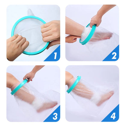 Waterproof Shower Cover for Adults — Cast & Bandage Protector for Arm, Leg, Hand, Wound & Fracture