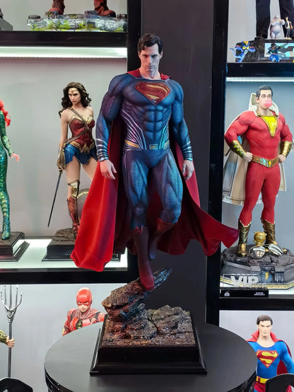 DC Series Justice League Superman GK Statue – Handmade Steel Man Collectible Model Ornament Gift