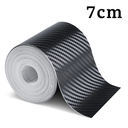 Nano Carbon Fiber 3D Car Tape Sticker 1–10m – Waterproof Door & Mirror Edge Protector Strip DIY Adhesive Protective Film for Vehicles