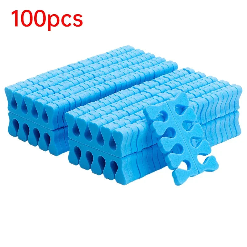 Nail Art Toe Separators - Soft Sponge Finger & Foot Dividers for Manicure Pedicure Kits