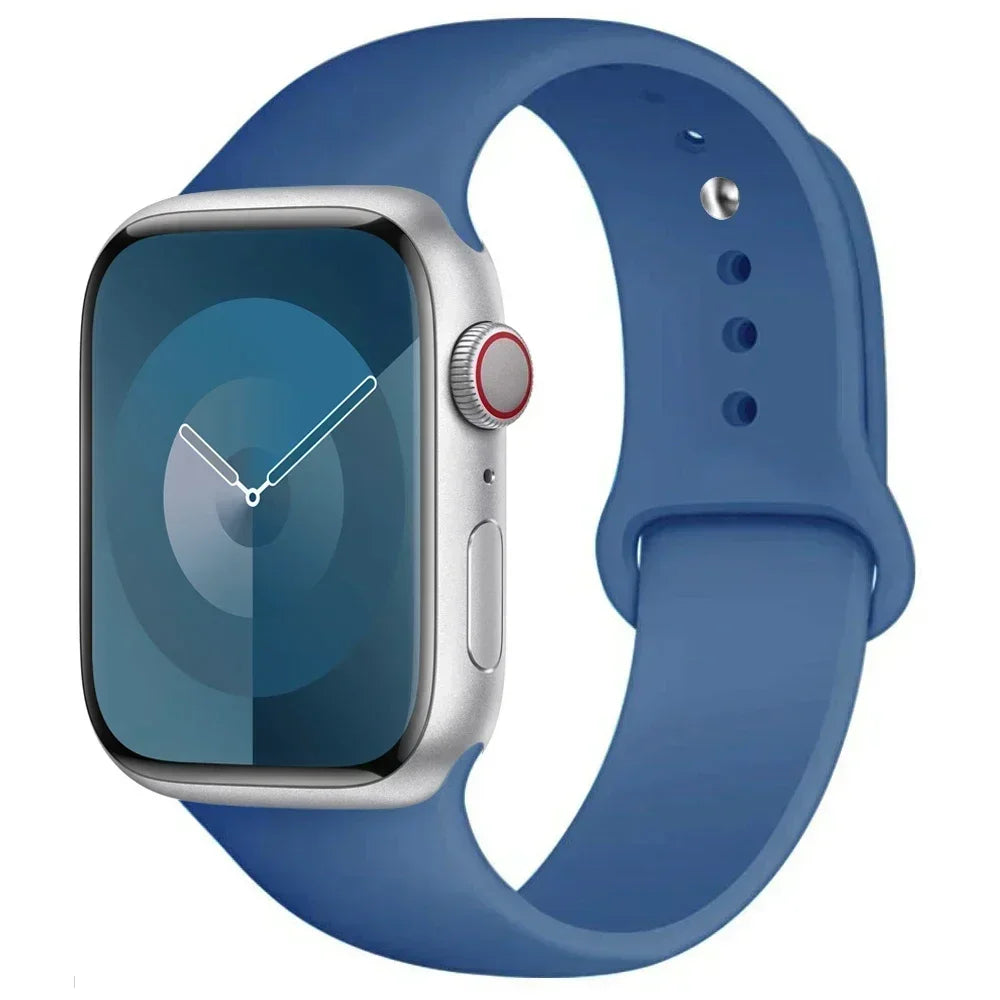 Silicone Sport Band for Apple Watch — Fits Ultra 2/3 & Series 11–SE (40–49mm)