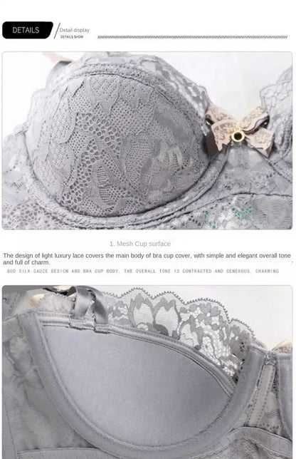 MOYISU French Romantic Lace Bra – Comfortable, Breathable & Sexy Slim Fit Underwear for Women