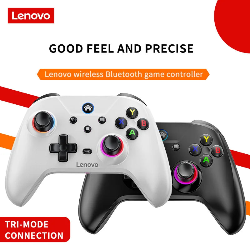 Lenovo S02 Wireless Bluetooth RGB Controller - Multi-Function Gamepad for Nintendo Switch OLED, Switch Lite, PC & Mobile